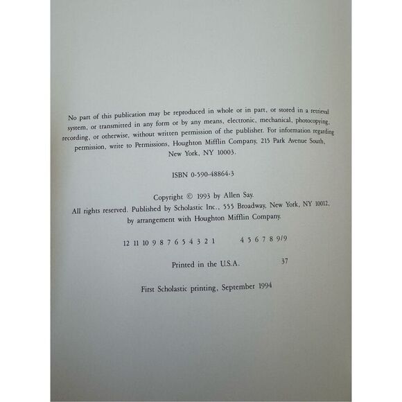 Grandfathers Journey children’s book Asian storytelling immigration - Picture 3 of 5